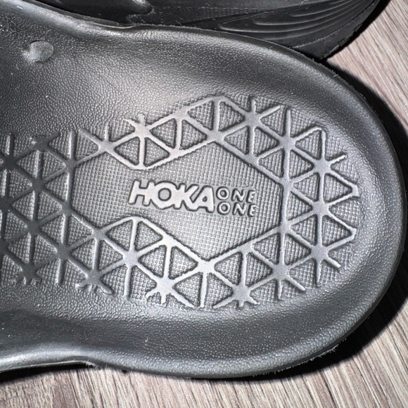 Hoka Black Slide Sandals W6 - Picture 8 of 10